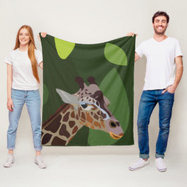 Giraffe Animal Giraffe Fleecefilt