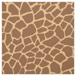 Giraffe Animal Print Brown och Gult Mönster Tyg