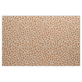 Giraffe Animal Print Light Gult and Brown Tyg
