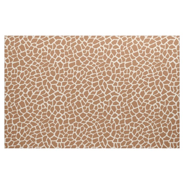 Giraffe Animal Print Light Gult and Brown Tyg (Fat Quarter)