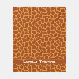 Giraffe Animal Skin Fleecefilt