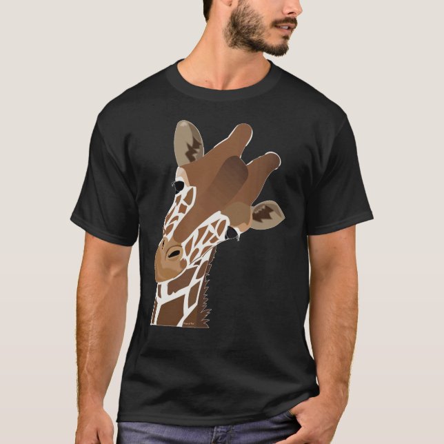 Giraffe Ansikte T Shirt (Framsida)