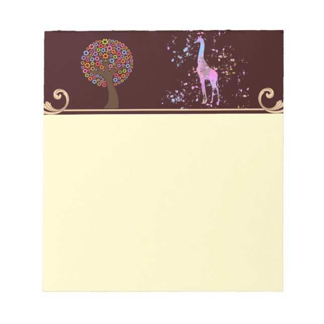 Giraffe Anteckningsblock (Framsida)