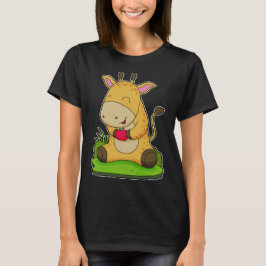 Giraffe Apple Fruit T Shirt