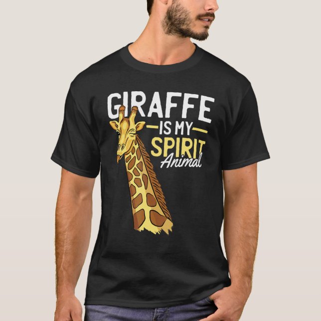 Giraffe är min själ. t shirt (Framsida)