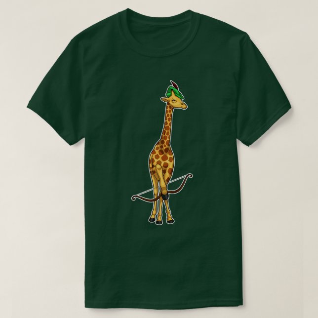 Giraffe Archer Bow T Shirt (Design framsida)