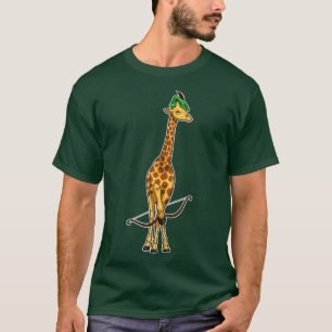 Giraffe Archer Bow T Shirt