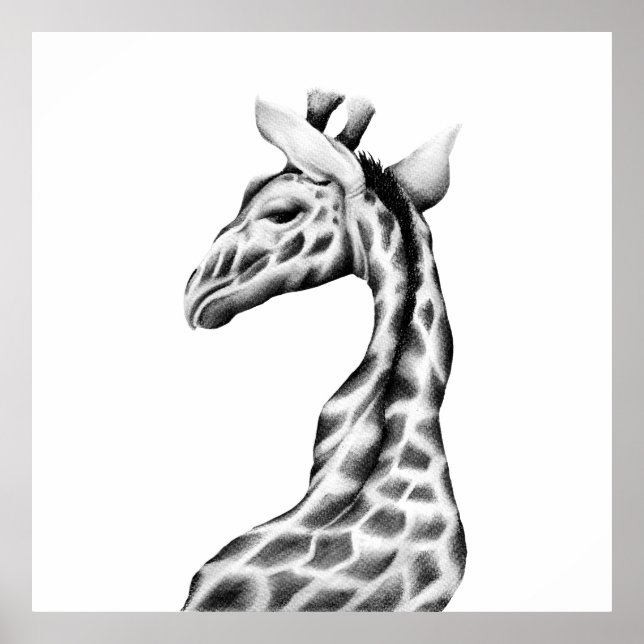 Giraffe Art Print Modern Poster (Framsidan)