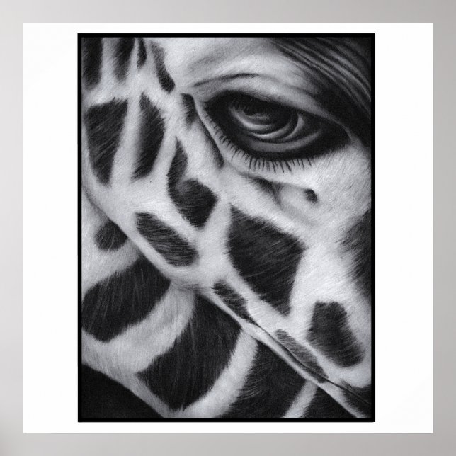 Giraffe Art Print Modern Poster (Framsidan)