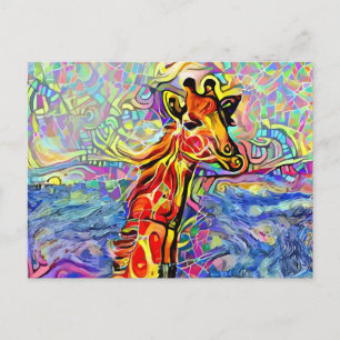 GIRAFFE ART-vykort Vykort