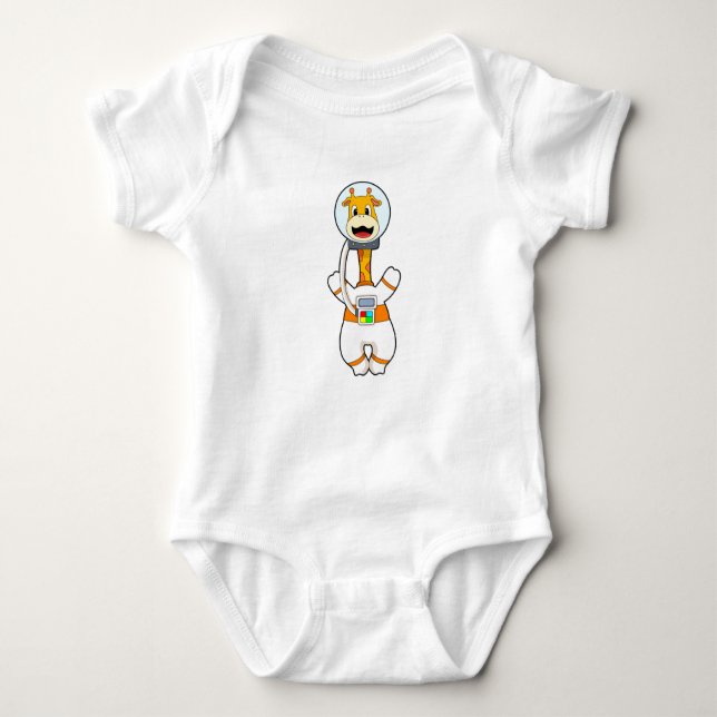 Giraffe as Astronaut i Costume T Shirt (Framsida)