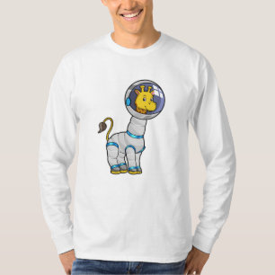 Giraffe as astronaut in Glass sphere T Shirt