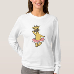Giraffe as Ballerina at Ballet med Skirt T Shirt