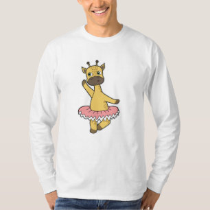 Giraffe as Ballerina at Ballet med Skirt T Shirt