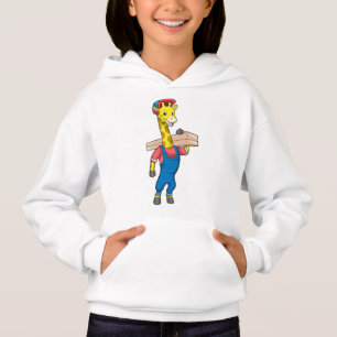 Giraffe as Carpenter with Wood T Shirt