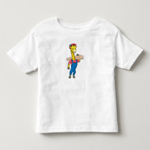 Giraffe as Carpenter with Wood T Shirt
