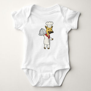 Giraffe as Chef with Cooking apron & Platter T Shirt
