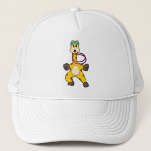 Giraffe at Fitness med Swing ring Keps