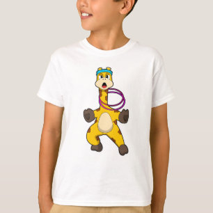 Giraffe at Fitness med Swing ring T Shirt