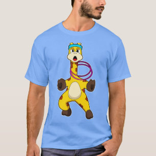 Giraffe at Fitness med Swing ring T Shirt
