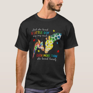 Giraffe Autism Awareness Month Hon älskade lite T Shirt