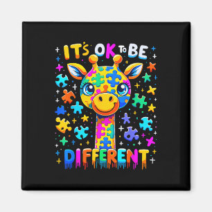 Giraffe Autism Medvetenhet Det är Ok Att Vara Anno Magnet