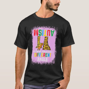 Giraffe Autism ser världen annorlunda Vinkel Aware T Shirt