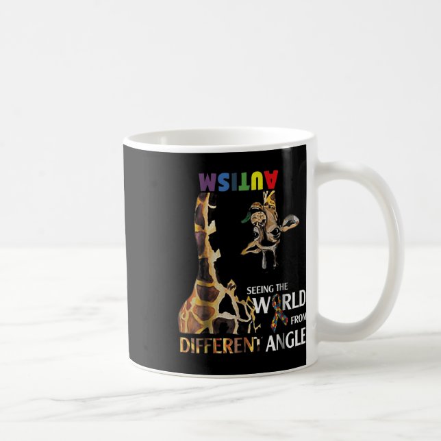 Giraffe Autism ser världen från olika håll Kaffemugg (Höger)