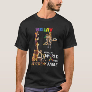Giraffe Autism ser världen från olika håll T Shirt