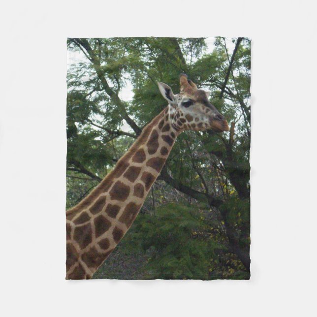 Giraffe Äventyr, Small Fleecefilt (Framsidan)