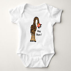 Giraffe Baby Bodydress - Hipster Animal Romper Gif T Shirt