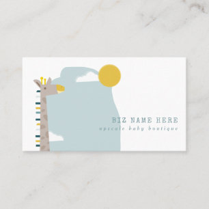 Giraffe Baby Children's Boutique Retail Visitkort