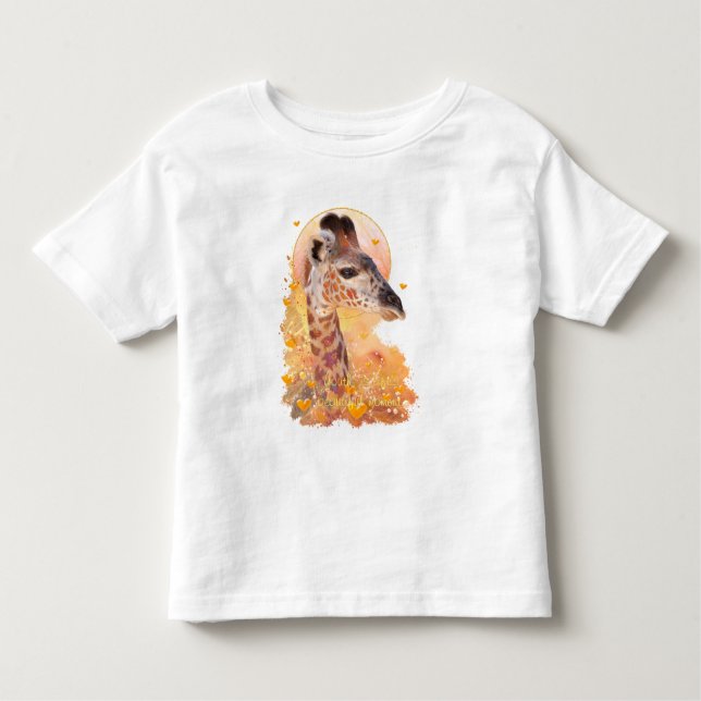 Giraffe Baby NÄR VI VAR UNGA T-S-S-T-S T Shirt (Framsida)