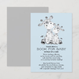 Giraffe Baby Shower Bok för Baby Card Inbjudningar