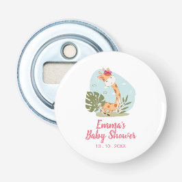 Giraffe Baby Shower Napkin (Girl Safari Animal) Flasköppnare