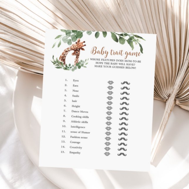 Giraffe baby trait-spel (Skapare uppladdad)