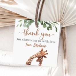 Giraffe babydusch är ett klistermärke