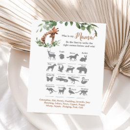 Giraffe babydusch Vem är min mamma?