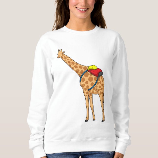 Giraffe Backpack T Shirt (Framsida)