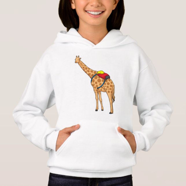 Giraffe Backpack T Shirt (Framsida)