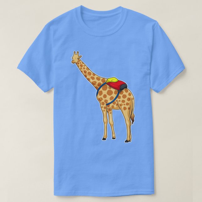 Giraffe Backpack T Shirt (Design framsida)