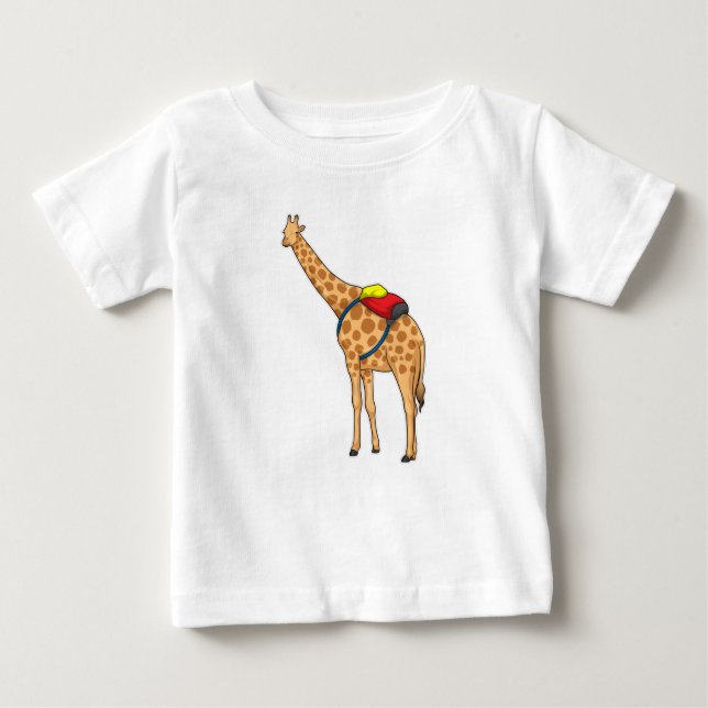 Giraffe Backpack T Shirt (Framsida)