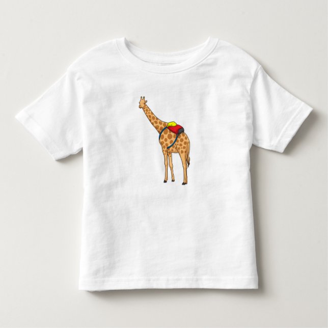 Giraffe Backpack T Shirt (Framsida)