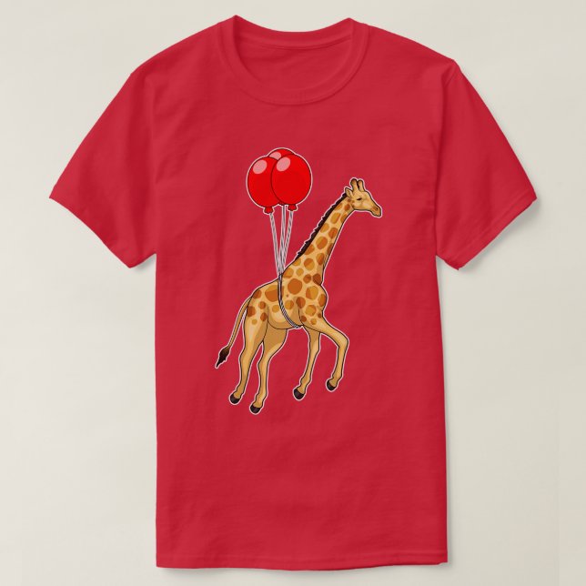 Giraffe Balloon T Shirt (Design framsida)