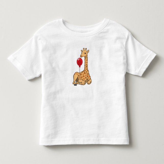 Giraffe Balloon T Shirt (Framsida)