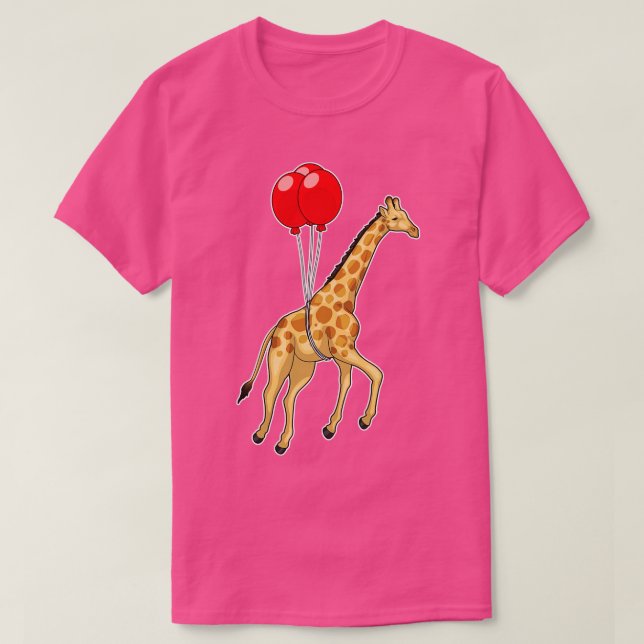 Giraffe Balloon T Shirt (Design framsida)