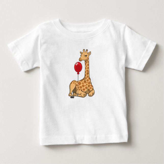 Giraffe Balloon T Shirt (Framsida)
