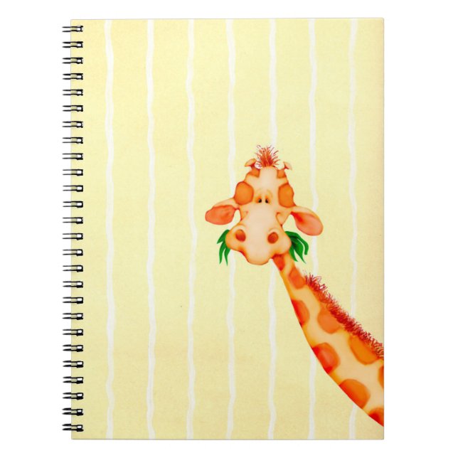 Giraffe - bärbar dator anteckningsbok med spiral (Framsidan)