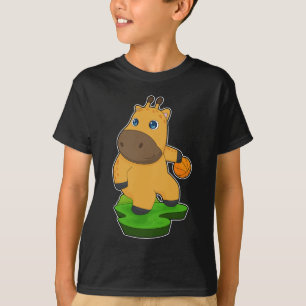 Giraffe Basketball-spelare Basketball T Shirt