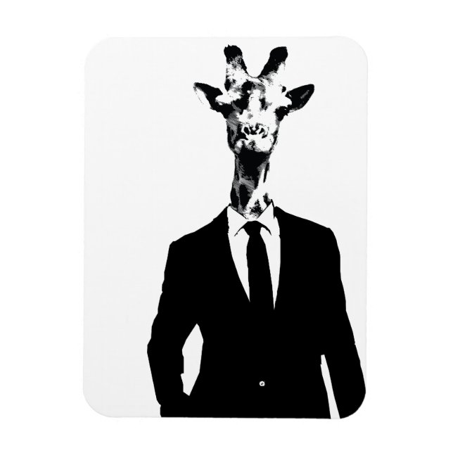 Giraffe Bendy Fridge Magnet (Vertikal)